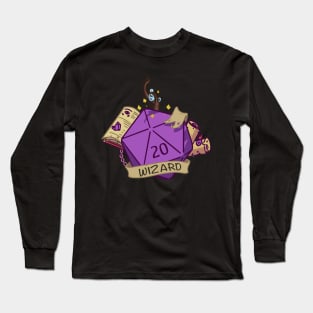 Dnd Wizard D20 dice Long Sleeve T-Shirt